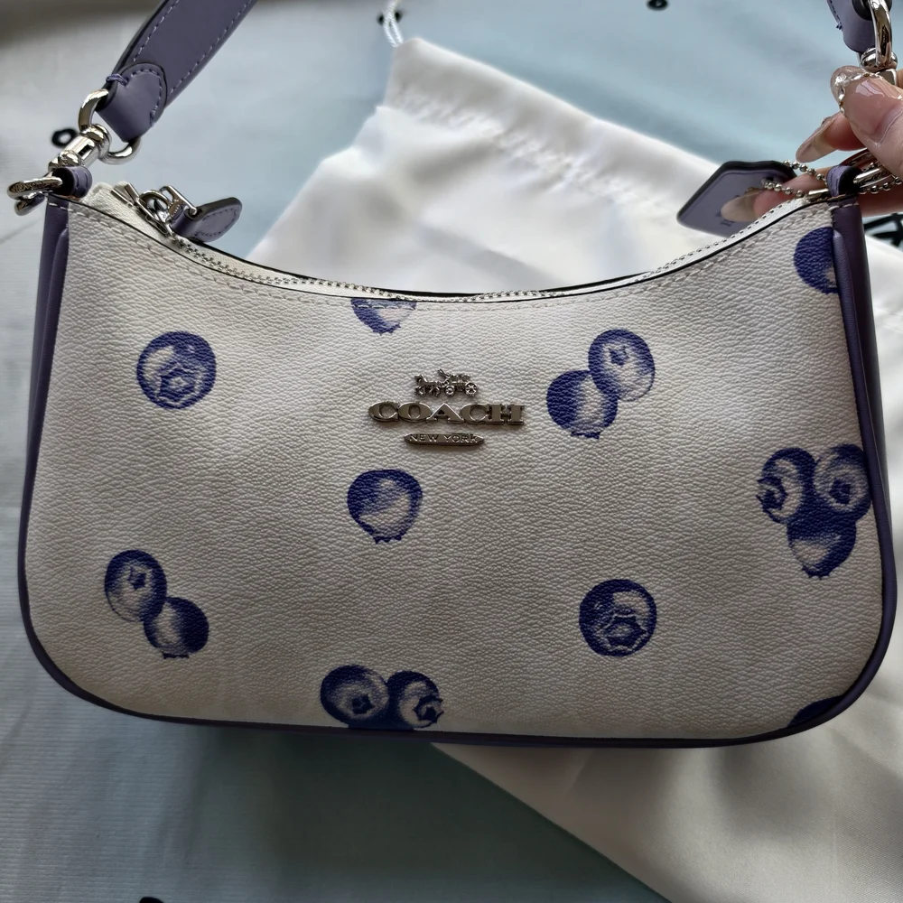 Coach Blueberry Pattern Shoulder Bag - Picture 2 of 12
